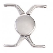 Cymbal ™ DQ metaal Magnetische sluiting Kissamos voor Delica 11/0 kralen - Antiek zilver